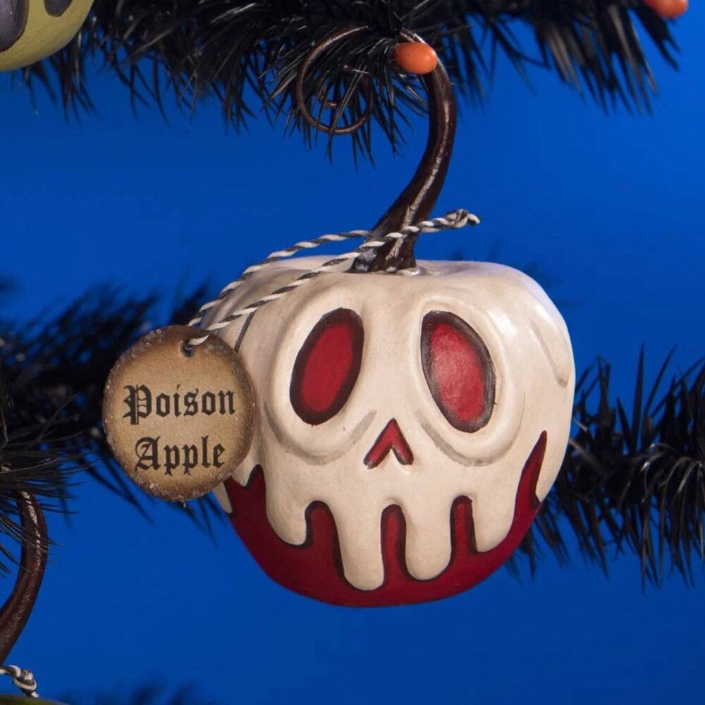 Bethany Lowe Small Poison Apple Ornament Red With White LeeAnn Kress Halloween